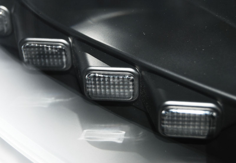 LED Tagfahrlicht Scheinwerfer für VW T5 GP (Facelift) 10-15 schwarz "All Black"